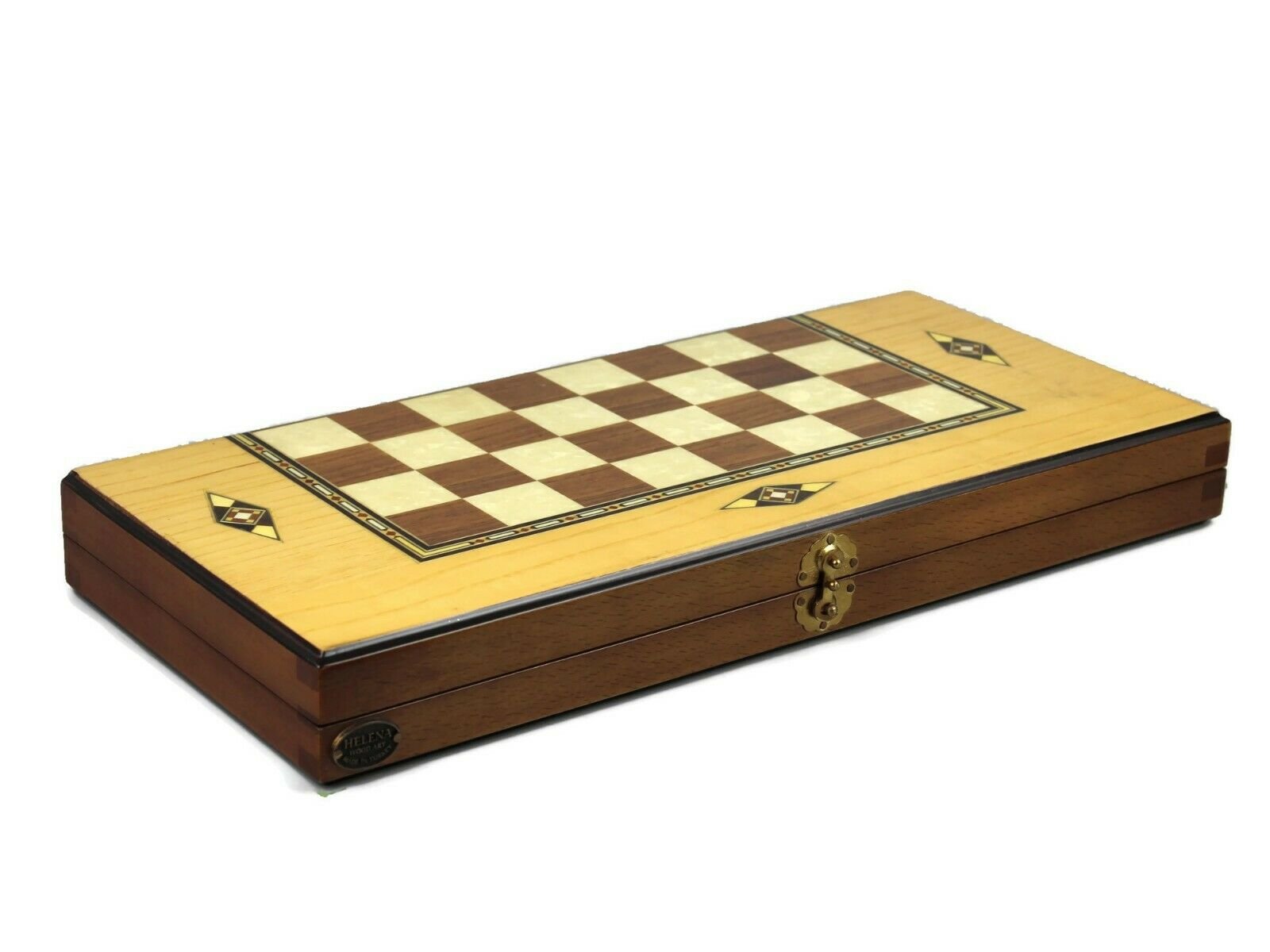 Pezzi Backgammon In Legno Helena Ø35mm - Set Completo Con Sacchetto E Dadi