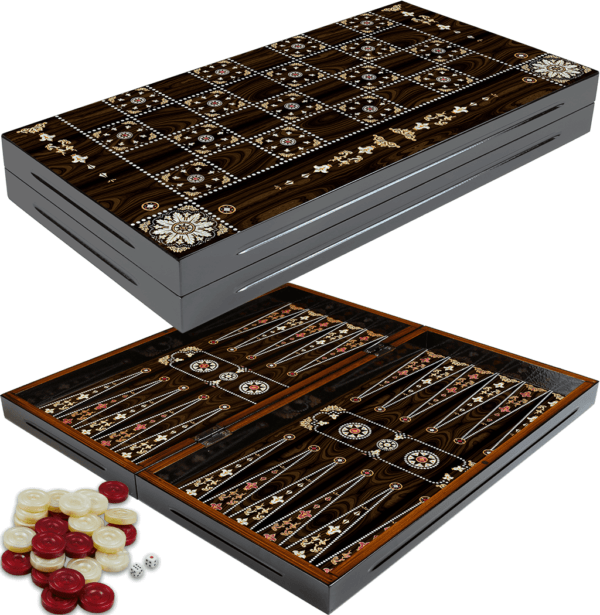 pearl backgammon board