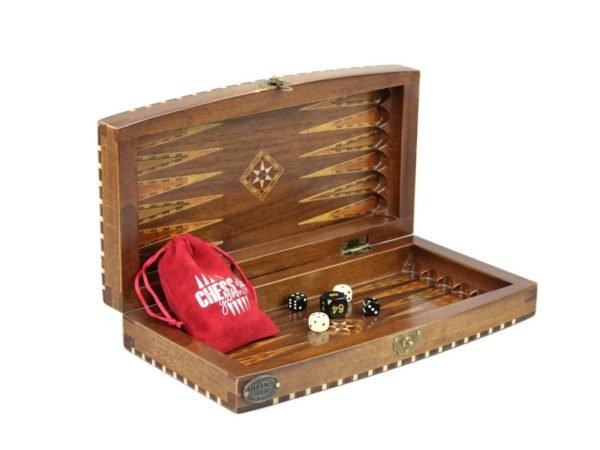 handmade wooden backgammon board