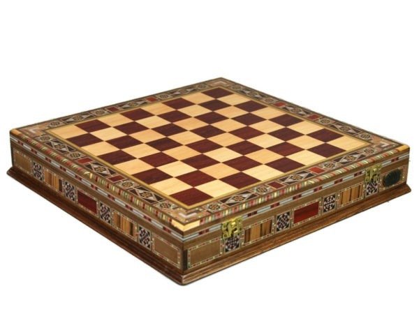 Premium Range Chess Set with Metal Chess Pieces "Ottoman"- 15" - Image 2
