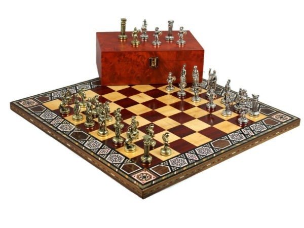 Premium Range Chess Board With Metal Pieces "Rose" - CRWML17" - Image 2