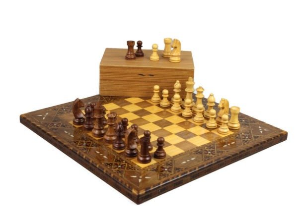 Premium Range Lineage Chess Board With Sheesham German Staunton Wooden Chess Pieces 3" - CWWL17" - Image 5