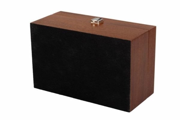 mahogany chess pieces storage box velvet base