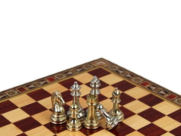 Premium Range Chess Set with Metal Chess Pieces "Ottoman"- 15" - Image 3