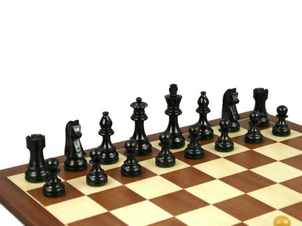 ebonised german staunton chess pieces