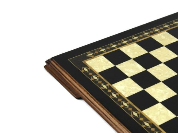 helena black mother of pearl chess board corner