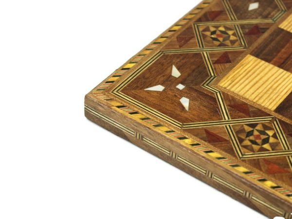 Premium Range Timber Chess Board 18" With German Staunton Wooden Pieces 3" - CWMD18" - Image 4