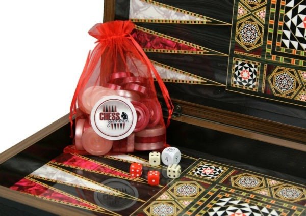 backgammon board mother of pearl