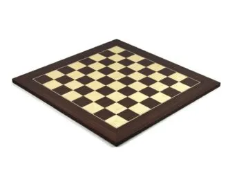 Isle of Lewis I Ivory & Brown Resin Chess Pieces 3.5″ With Macassar Chess Board 20″