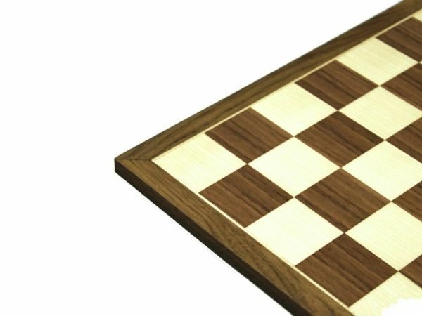 walnut chess board corner