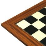 Executive Range Wooden Chess Set Palisander Board 20″ Weighted Ebonised German Staunton Pieces 3.75″