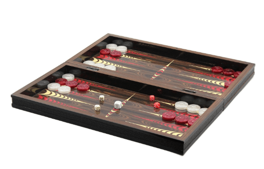 motif backgammon board inside