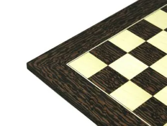 Isle of Lewis I Ivory & Brown Resin Chess Pieces 3.5″ With Tiger Ebony Chess Board 20″