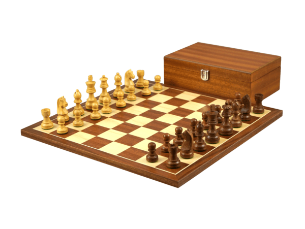 mahogany chess set sheesham german staunton chess pieces with mahogany chess box
