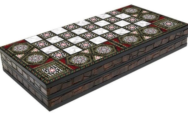 mother of pearl backgammon board