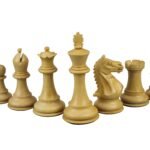 Master Range Wooden Chess Set Mahogany Board 21″ Weighted Sheesham Staunton Fierce Knight Pieces 3.75″