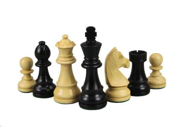 ebonised german staunton chess pieces