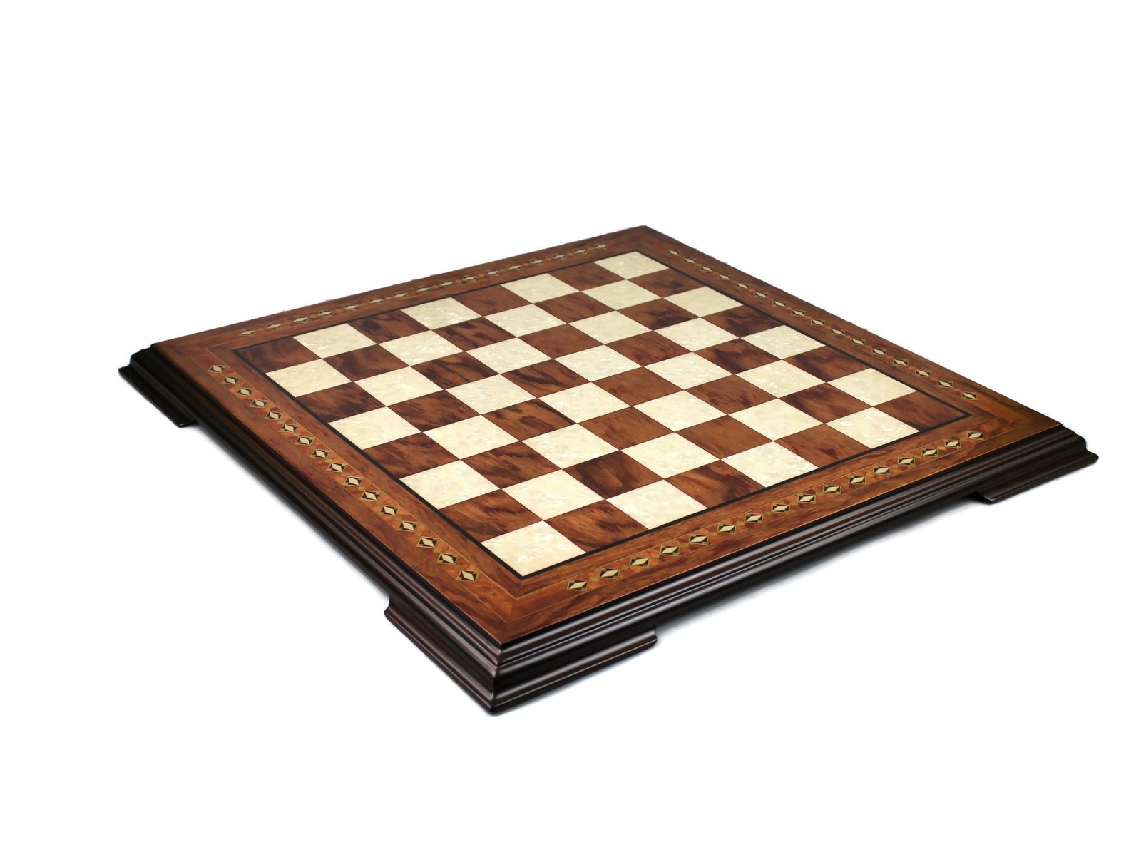 Rosewood chess set with mother of pearl inlay, all offered with free delivery in the united kingdom