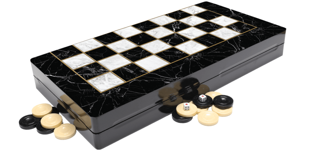 marble backgammon set