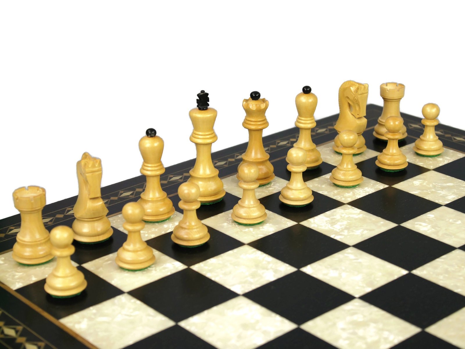 1959 Zagreb Staunton Ebonised Chess Pieces 3.5" I Chessgammon