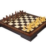 Premium Range Helena Chess Set Walnut 20″ Weighted Sheesham Morphy Professional Staunton Chess Pieces 3.75″