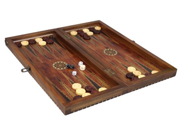 rosewood handcarved wooden backgammon board
