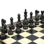 Premium Range Helena Chess Set Ebonywood 20″ Weighted Ebonised Reykjavik Staunton Chess Pieces 3.75″