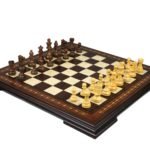Premium Range Helena Chess Set Walnut 20″ Weighted Sheesham French Knight Staunton Chess Pieces 3.75″