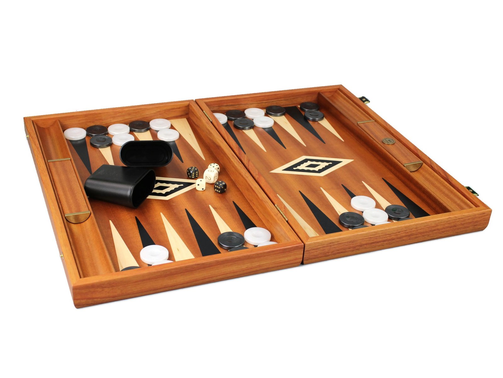 inalid mahogany backgammon board manopoulos