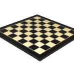 Economy Range Wooden Chess Set Ebony Board 16″ Weighted Ebonised Classic Staunton Pieces 3″