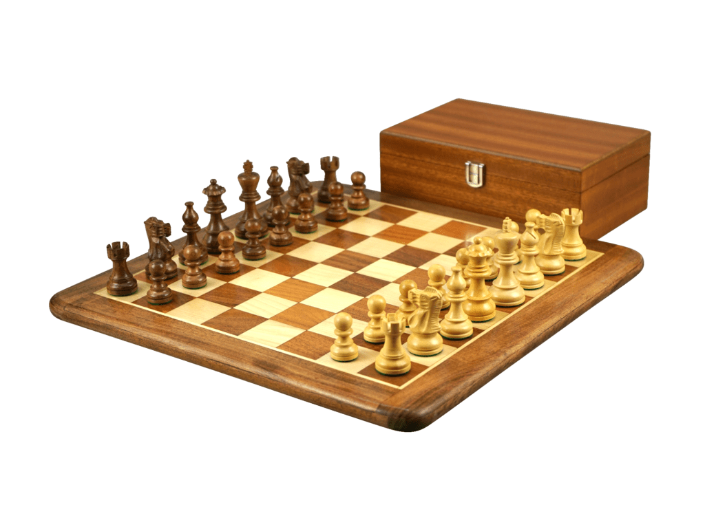 Sheesham Chess Set With Sheesham Chess Board 16 Inch and Classic Staunton Chess Pieces 3 Inch