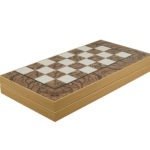 Classic Range Chess & Backgammon Set “Burl Walnut”- 19″