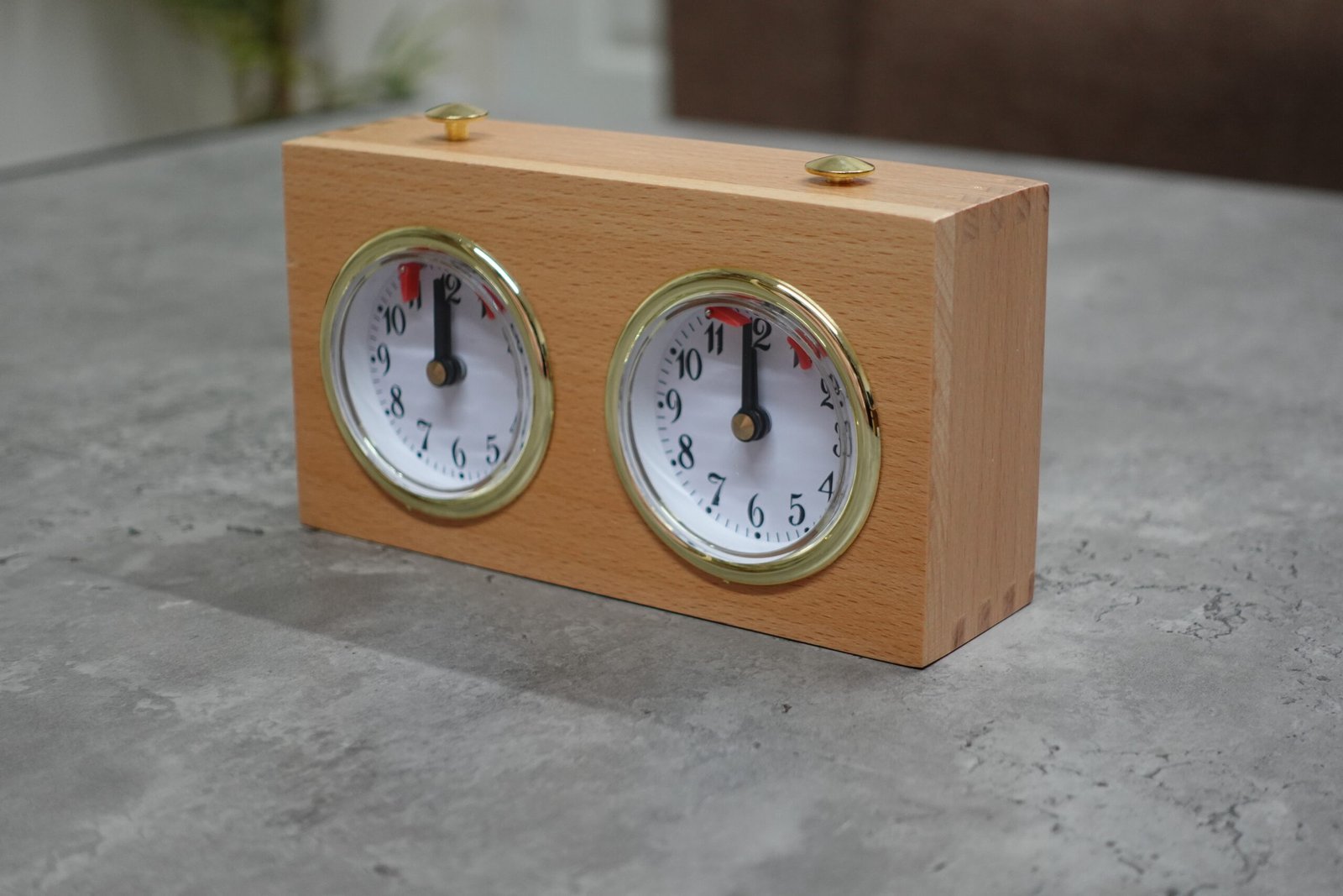Natural Turnier Analog Wood Chess Clock - Image 2