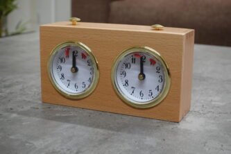 Natural Turnier Analog Wood Chess Clock