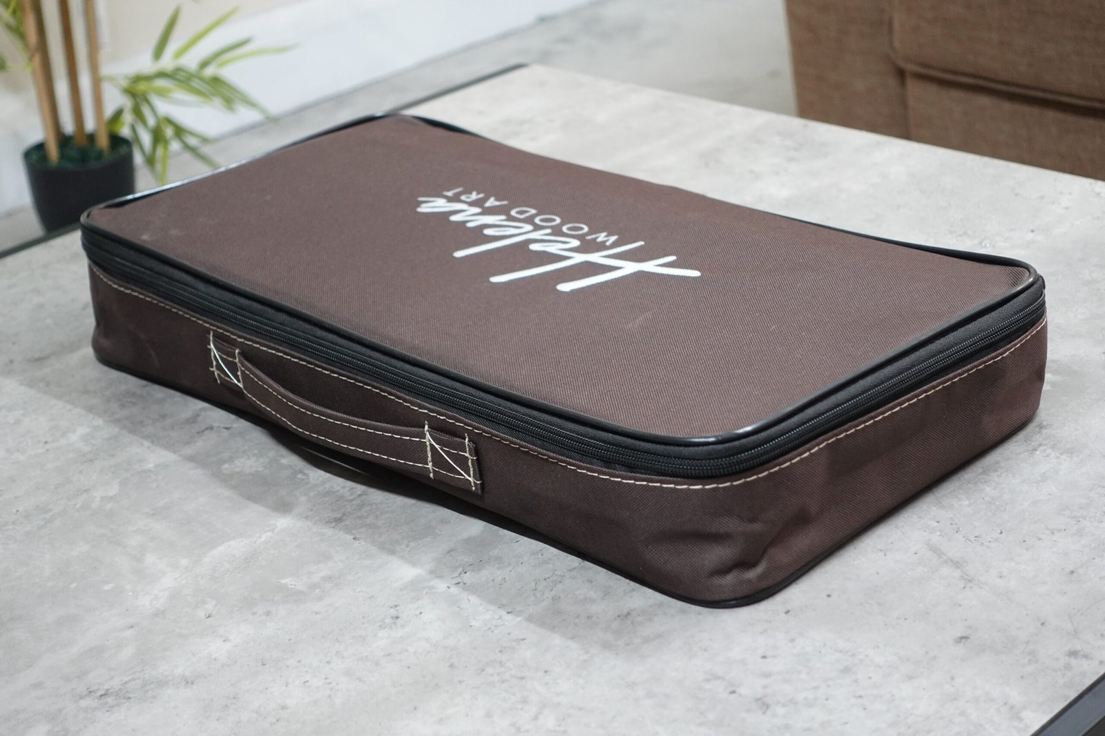 Helena Woodland Walnut Backgammon Set 20 Inch - Image 9