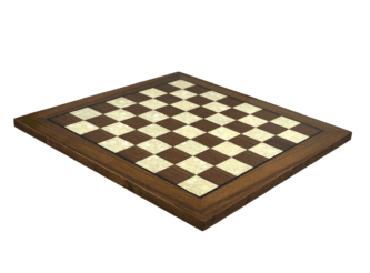 Premium Range Helena Flat Mother of Pearl Chess Board “Walnut Wood” – 20″