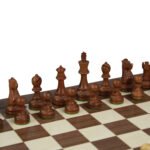 Staunton Range Helena Flat Board Chess Set Walnut 20″ Weighted Sheesham Reykjavik Staunton Chess Pieces 3.75″