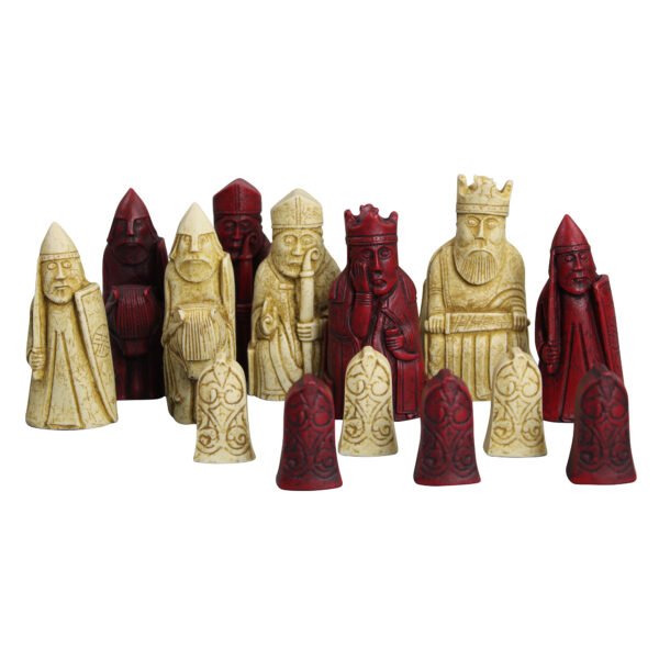 isle of lewis I red chess pieces