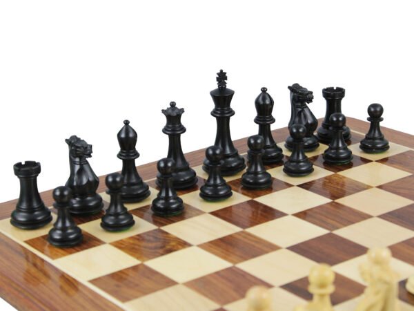 ebonised professional staunton chess pieces