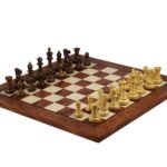 Staunton Range Helena Flat Board Chess Set Rosewood 20″ Weighted Sheesham Morphy Series Staunton Chess Pieces 3.75″