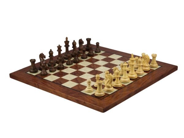 rosewood chess board mother of pearl with sheesham fierce knight staunton chess pieces