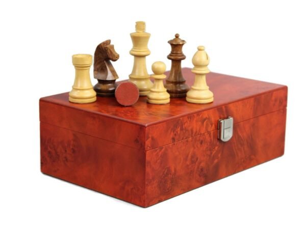 Chess Pieces With Rosewood Storage Box ''Wooden''