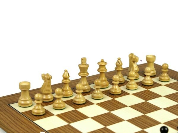 Executive Range Wooden Chess Set Teak Board 18'' Weighted Sheesham French Knight Pieces 3'' - Image 3