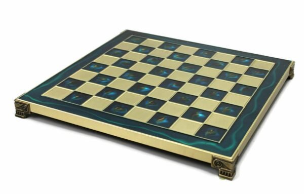 Metal Range Chess Set Sapphire Blue 18'' - 500B - Image 3