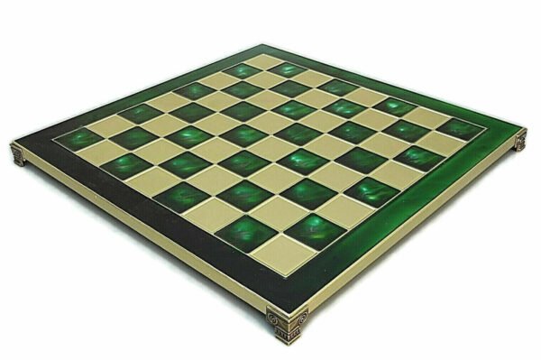 Metal Range Chess Set Emerald Green 15'' - 514G - Image 6