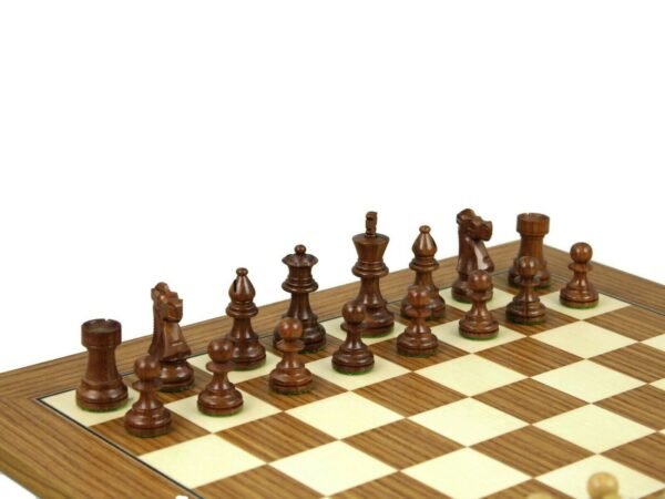 Executive Range Wooden Chess Set Teak Board 18'' Weighted Sheesham French Knight Pieces 3'' - Image 4