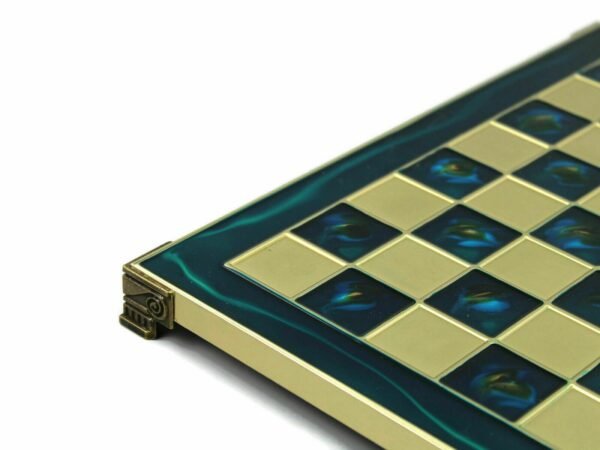 Metal Range Chess Set Sapphire Blue 18'' - 500B - Image 5