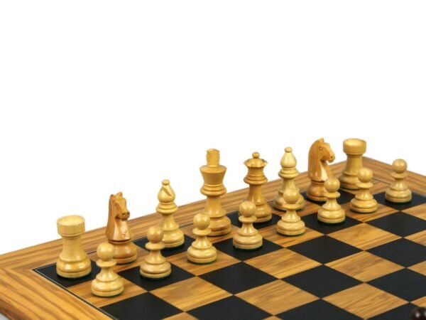 Executive Range Wooden Chess Set Olive Board 18'' Weighted Sheesham German Staunton pieces 3'' - Image 4