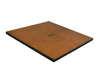 Isle of Lewis Chess Set With I Ivory & Brown Resin Chess Pieces 3.5 Inch and Charcoal Black Chess Board 20 Inch