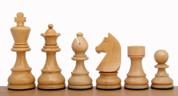 Executive Range Wooden Chess Set Olive Board 18'' Weighted Ebonised German Staunton Pieces 3'' - Image 9